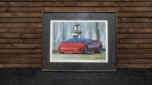 Red Lamborghini Photo Print