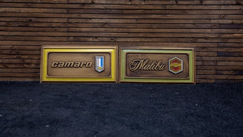 Two Chevrolet Dealership Double Sided Signs