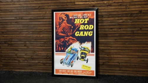 Framed Hot Rod Gang Movie Poster