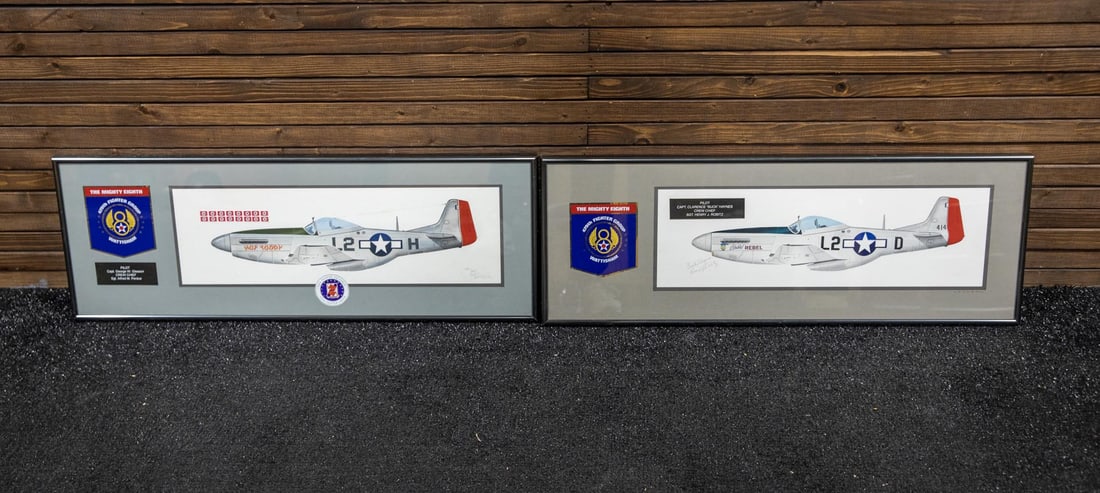 Framed Photos of Planes "The mighty Eight" 479th Fighter Group (1 of 3)