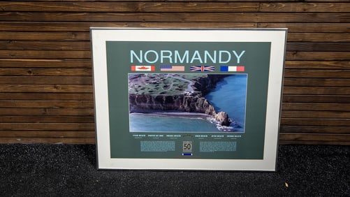 Framed 50th Anniversary Photo of Normandy
