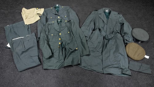 Two Dress uniforms, Three Hats