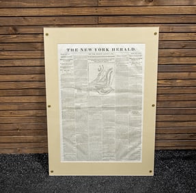 The New York Herald - January 9, 1862 Newspaper - Framed