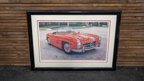 Red Mercedes SO T80 Photo Print