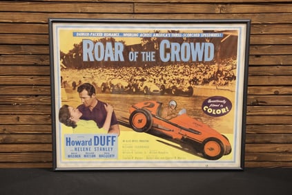 Framed Original 1953 "Roar of the Crowd" Movie Poster