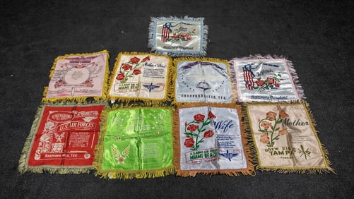 Nine Decorative Printed Dollies