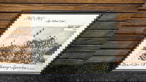 Framed Men of the 1182 Training Squadron Photo