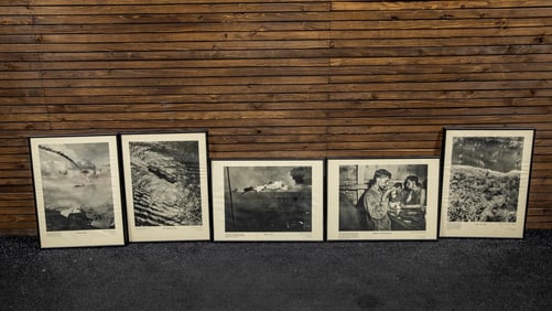 Five Framed Official Navy Photos
