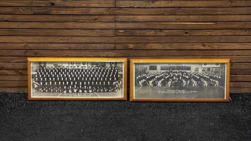Two Framed Platoon Photos