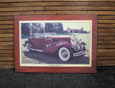 Maroon Duesenberg Epoxy Print