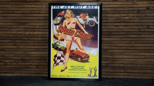Framed Speed Crazy Movie Poster