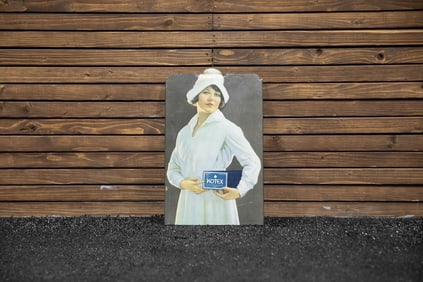 Original Kotex Lithographed Die-Cut Tin Sign