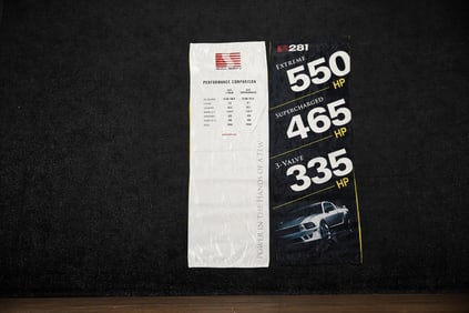 Two Ford/Saleen S-281 Mustang Dealer Banners