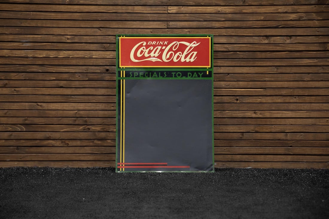 1930s Coca-Cola Embossed Tin Menu Board (1 of 3)