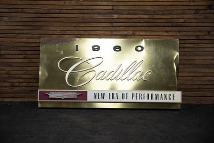 1960 Cadillac Showroom Wall Sign