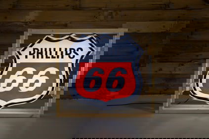Phillips 66 Lighted Shield Sign