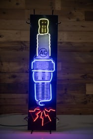 Custom Animated Spark Plug Neon Sign