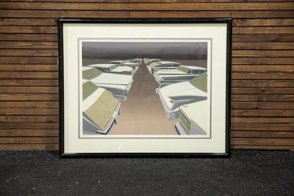 Signed Limited Edition Serigraph Titled "Cadillac Canyon"