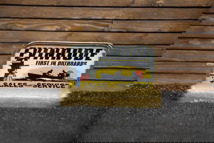 Evinrude Outboard Motors Lighted Advertising Sign