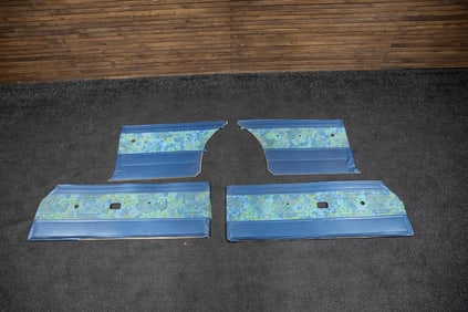 1969 Plymouth Barracuda "Mod Top" Blue Interior Panel Set