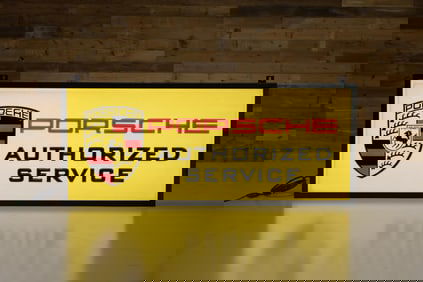 Porsche Authorized Service Lighted Sign