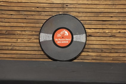 Reproduction "His Master's Voice" Single-Sided Porcelain Sign