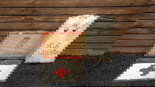 Tabacalera-Habana Cigar Box, Red Cross Arm Band & Medic's Pouch