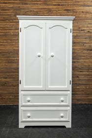 Solid Wood Painted Armoire