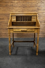 Vintage Roll Top Writer's Desk