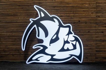 Custom Dodge Demon Head Lighted Sign