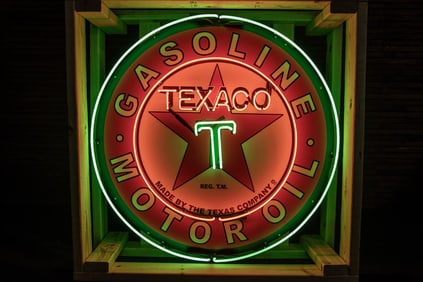 Custom Texaco Neon Sign