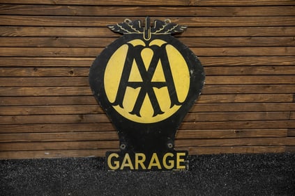 Original Royal Auto Club Garage Double-Sided Tin Sign