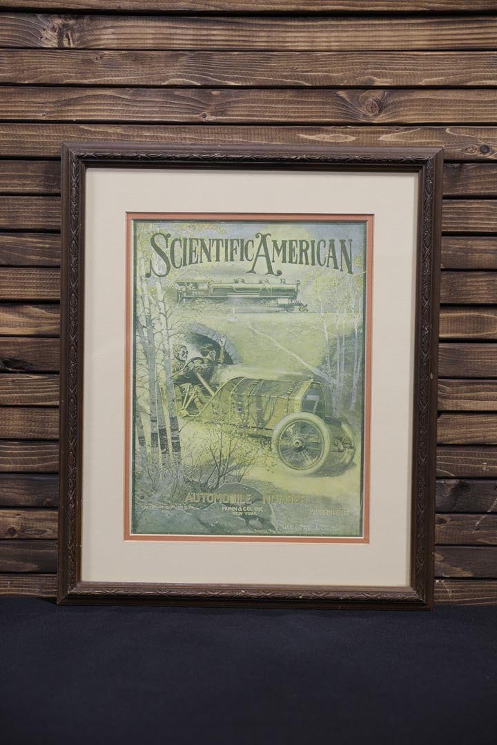 Scientific American 1911 Auto Issue Cover by Foster - Framed (1 of 2)