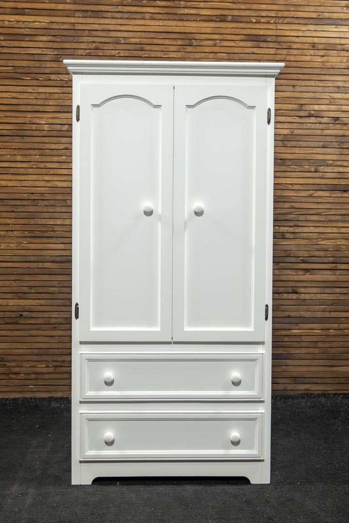 Solid Wood Painted Armoire (1 of 7)