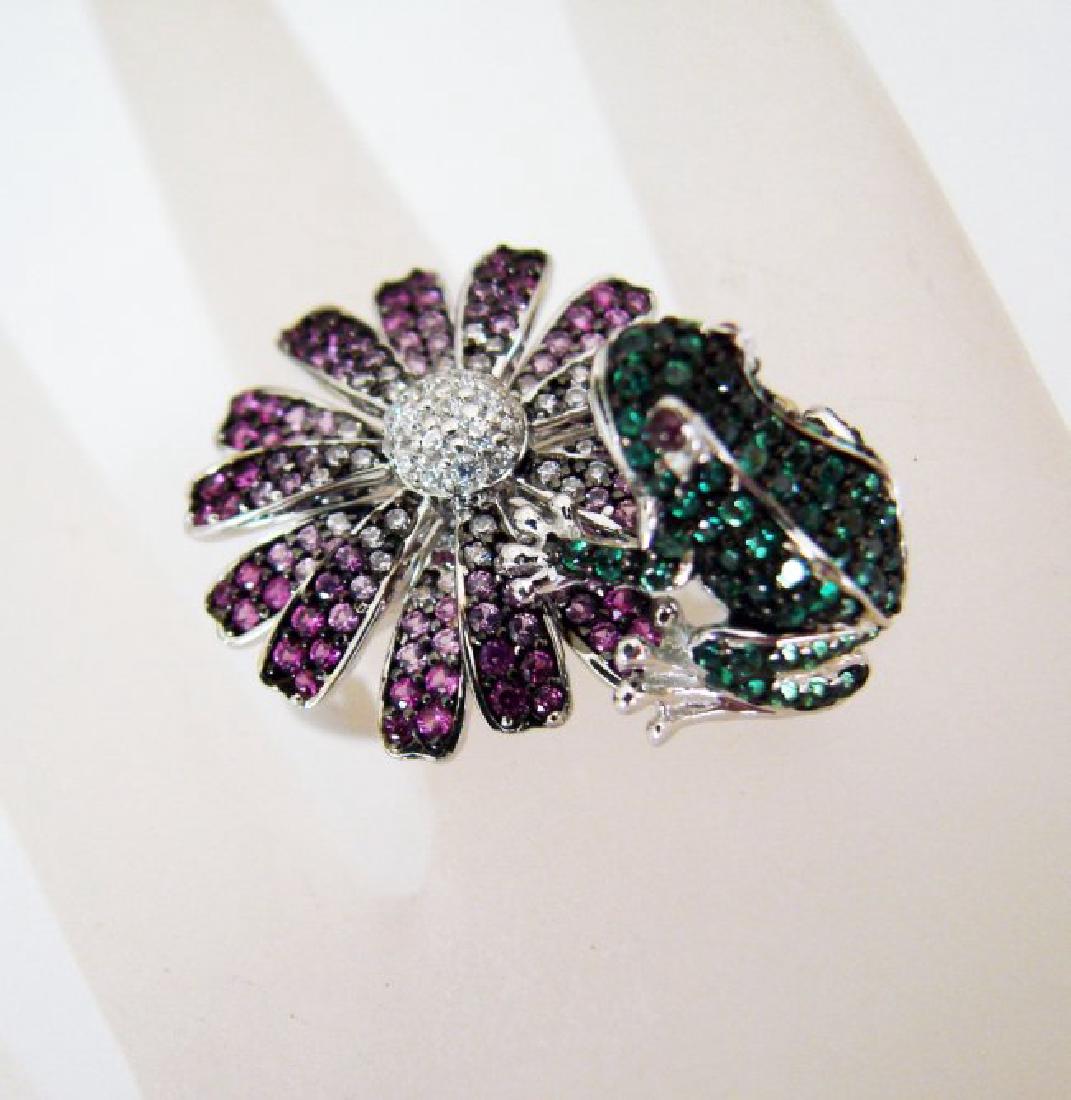 Creation, Dia/Multi-Color Frog/Flower 9.15Ct 18k W/g (1 of 6)