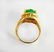 Antique Ring Jadeite Jade 6.82 Carat 18k Yellow Gold - 4