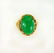 Antique Ring Jadeite Jade 6.82 Carat 18k Yellow Gold - 5