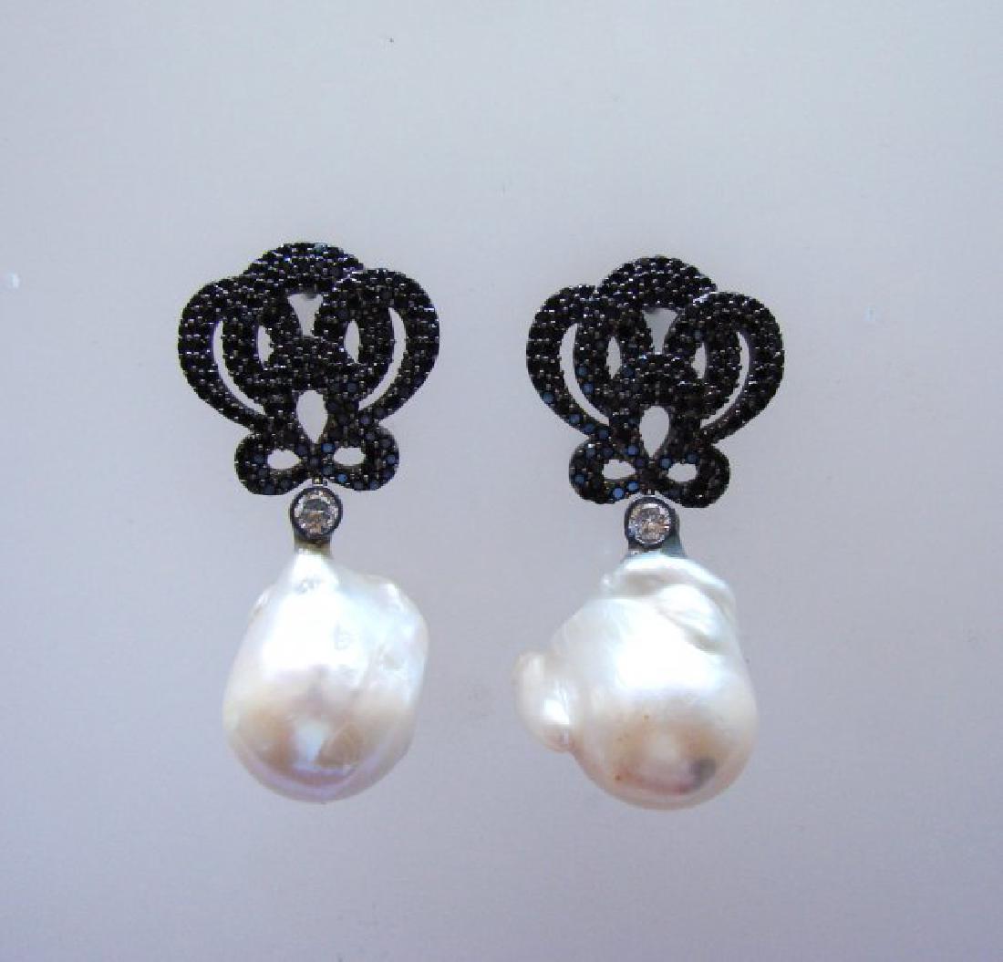 South Sea Pearl Baroque Creation Diamond 10.27Ct18k W/g (1 of 4)