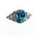 Natural Blue Zircon Diamond Ring: 5.84Ct 14k Y/g