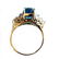 Natural Blue Zircon Diamond Ring: 5.84Ct 14k Y/g - 3