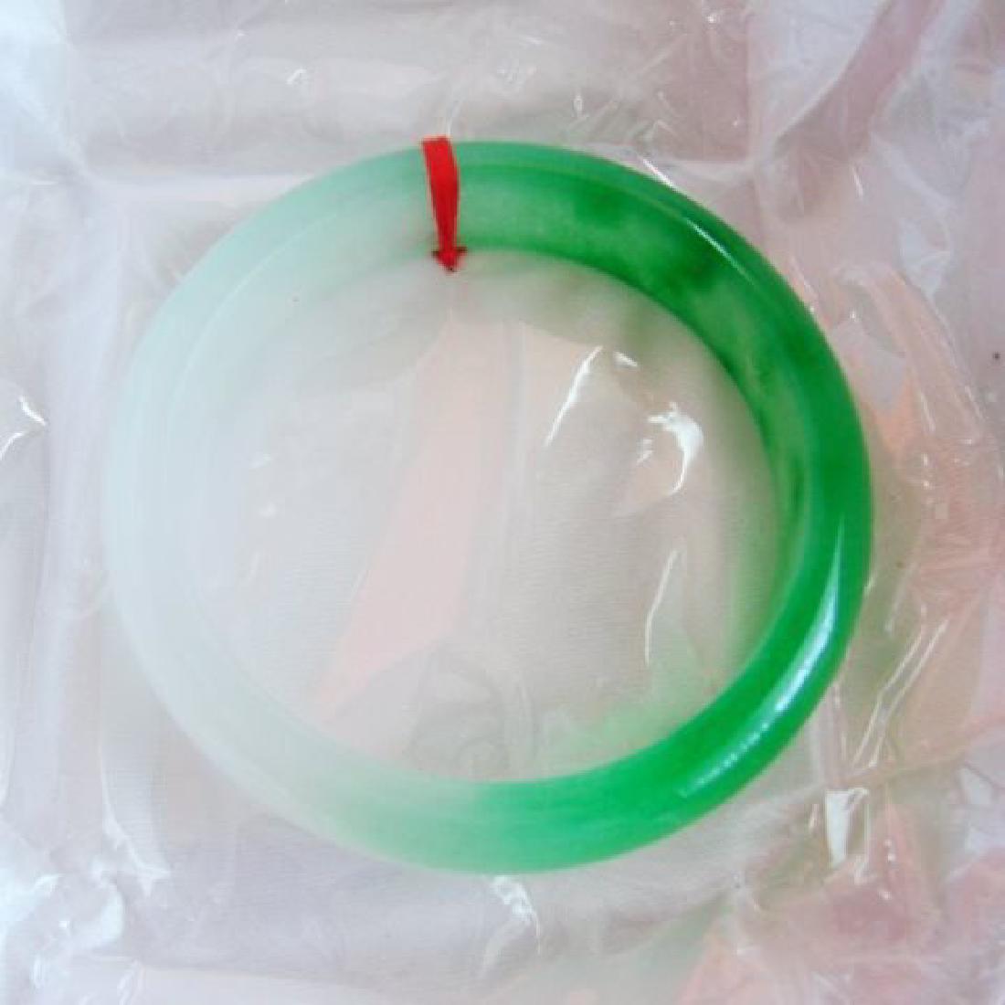Natural Jadeite Jade Bangle Grade B Size: 7.75 (1 of 4)