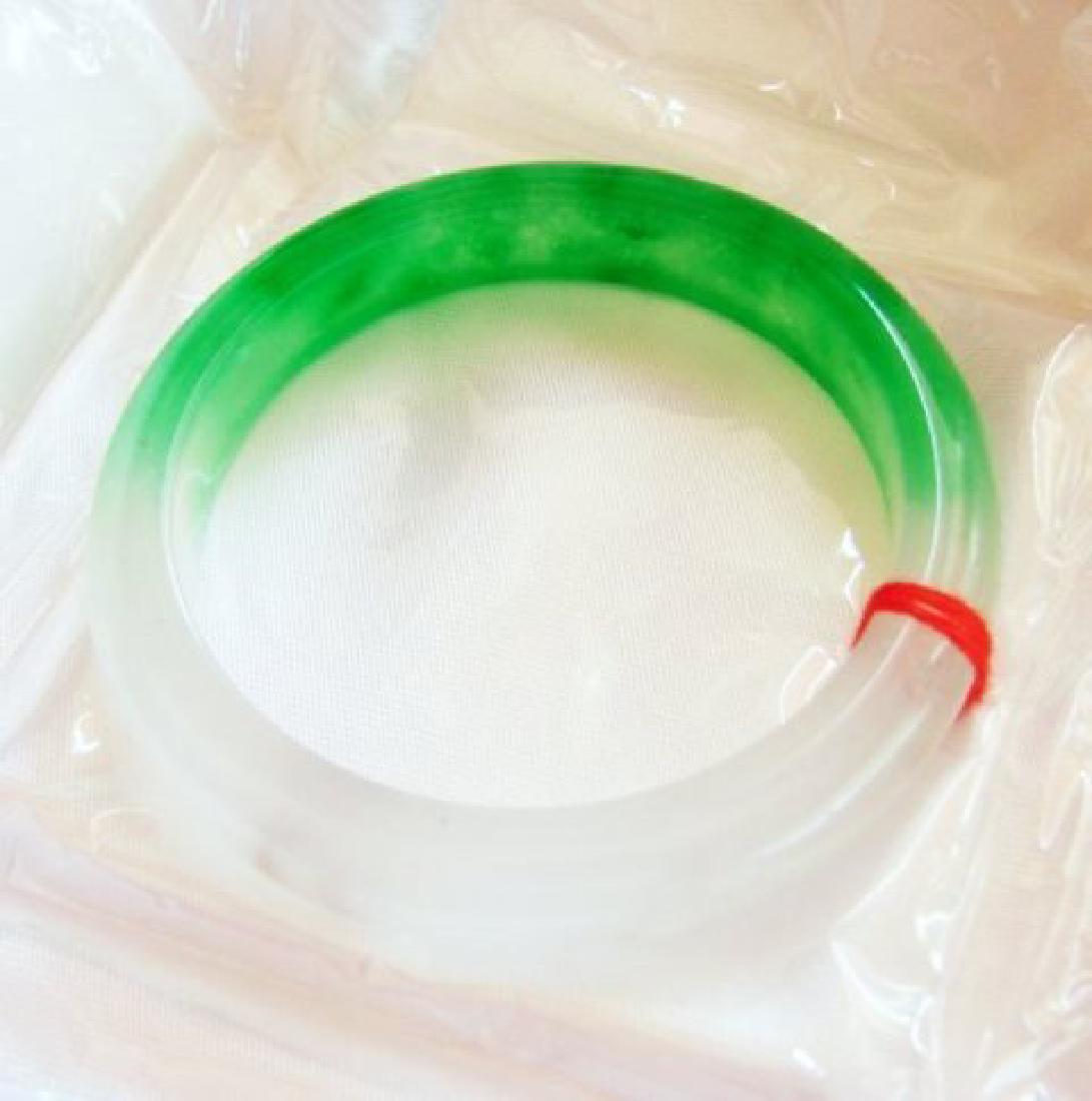 Natural Jadeite Jade Bangle Grade "B" Size:7 (1 of 2)