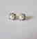 7mm Akoya-Diamondl Stud Earring .12Ct 18k W/g