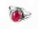Anniversary Ruby Cabochon Diamond Ring 2.91Ct 14k W/g - 2