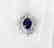 Ring Natural Blue Sapphire Diamond 4.26Ct 14k Y/g