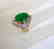 Natural Diamond- Jadeite Jade Ring 4.72Ct 18k Y/g - 4