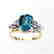Natural Blue Zircon Diamond Ring: 5.84Ct 14k Y/g - 2
