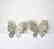 Creation Diamond Butter Earring 1.60Ct 18k W/g Overlay