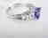 Anniversary Tanzanite/Diamond Ring 2.39Ct 18k W/g - 2