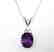 Diamond Amethyst Pendant 3.07Ct 14k W/G - 2
